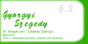 gyorgyi szegedy business card